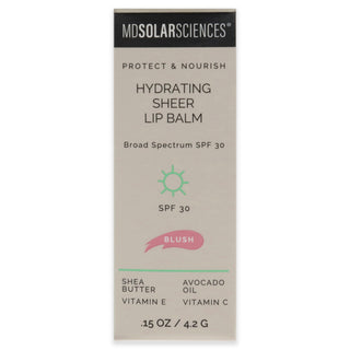 Hydrating Sheer Lip Balm SPF 30 - Blush by MDSolarSciences for Women - 0.15 oz Lip Balm