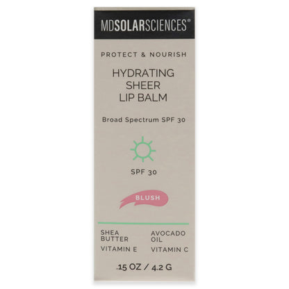 Hydrating Sheer Lip Balm SPF 30 - Blush by MDSolarSciences for Women - 0.15 oz Lip Balm