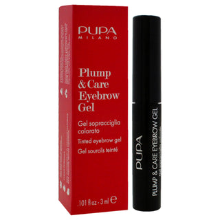 Plump and Care Eyebrow Gel - 002 Brown by Pupa Milano for Women - 0.101 oz Eyebrow Gel