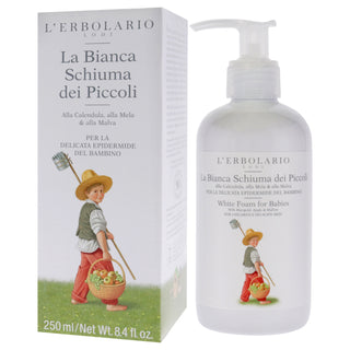 White Foam For Babies by LErbolario for Kids - 8.4 oz Foam