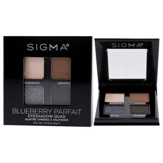 Eyeshadow Quad - Blueberry Parfait by SIGMA for Women - 0.14 oz Eye Shadow