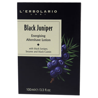 Black Juniper Energising Aftershave Lotion by LErbolario for Unisex - 3.3 oz After Shave Lotion