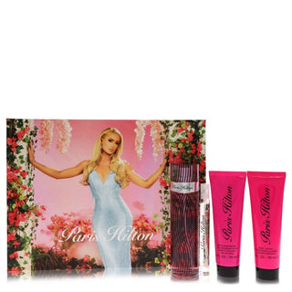 Paris Hilton by Paris Hilton Gift Set - 3.4 oz Eau De Parfum Spray + 3 oz Body Lotion + 3 oz Shower Gel + .34 oz Mini EDP Spray