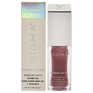 Renew Lip Oil - All Heart by SIGMA for Women - 0.18 oz Lip Oil