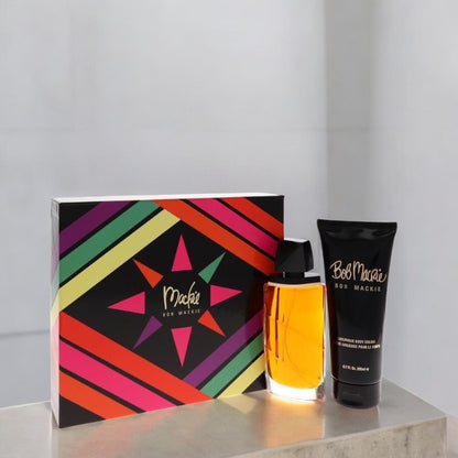 Mackie by Bob Mackie Gift Set - 3.4 oz Eau De Toilette Spray + 6.8 oz Body Cream