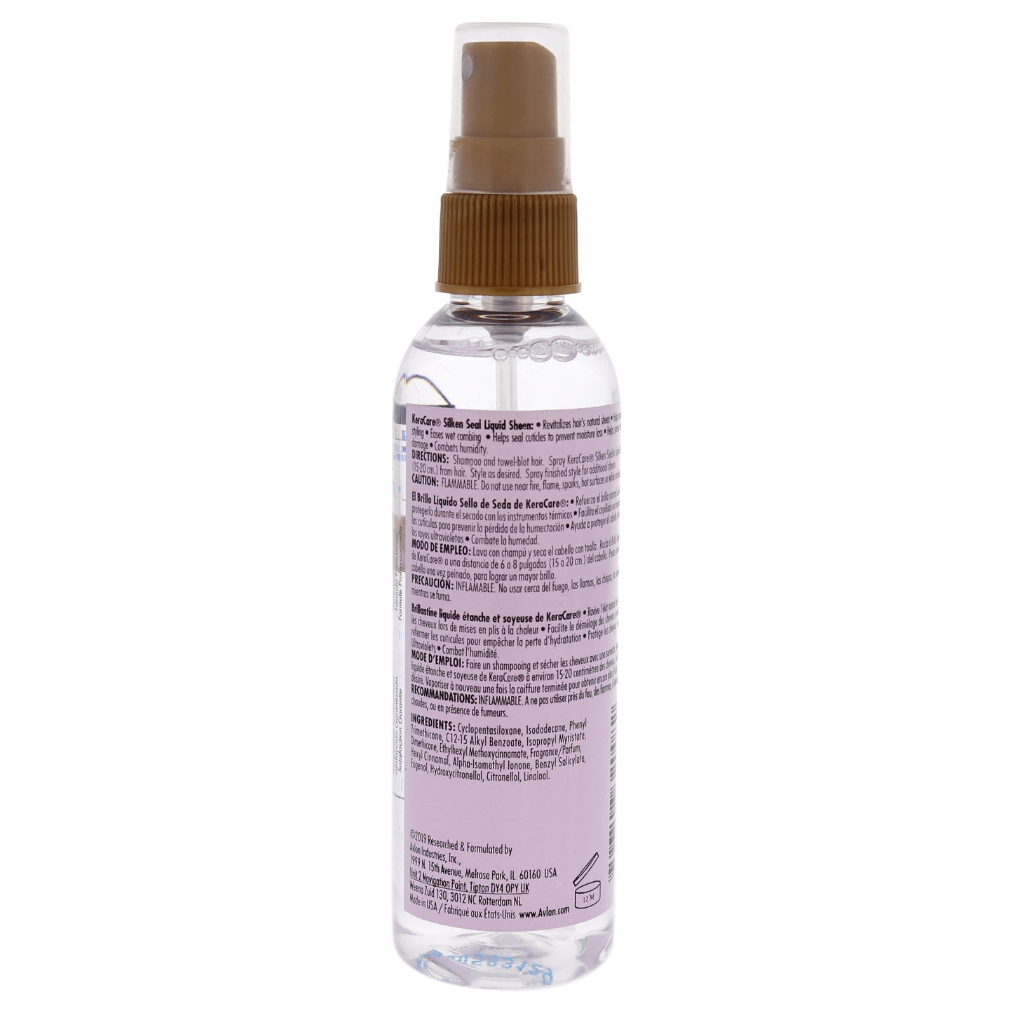 KeraCare Silken Seal Liquid Sheen by Avlon for Unisex - 4 oz Spray