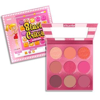 RUDE Blush Crush 9 Color Blush Palette - Match Three