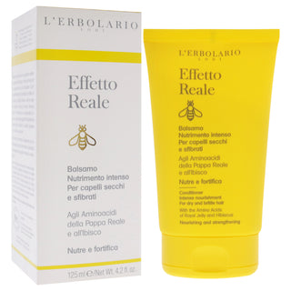 Effetto Reale Intense Nourishment Conditioner by LErbolario for Unisex - 4.2 oz Conditioner