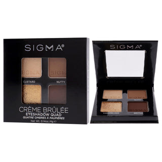 Eyeshadow Quad - Creme Brulee by SIGMA for Women - 0.14 oz Eye Shadow