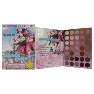 Manga Anime 35 Eyeshadow Palette Book 2 by Rude Cosmetics for Women - 1.34 oz Eye Shadow