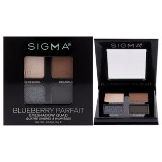 Eyeshadow Quad - Blueberry Parfait by SIGMA for Women - 0.14 oz Eye Shadow