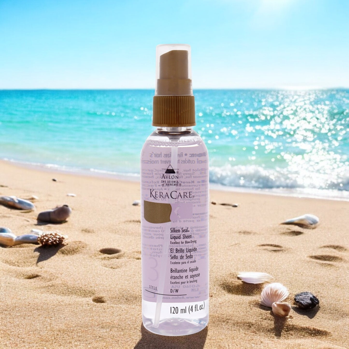 KeraCare Silken Seal Liquid Sheen by Avlon for Unisex - 4 oz Spray