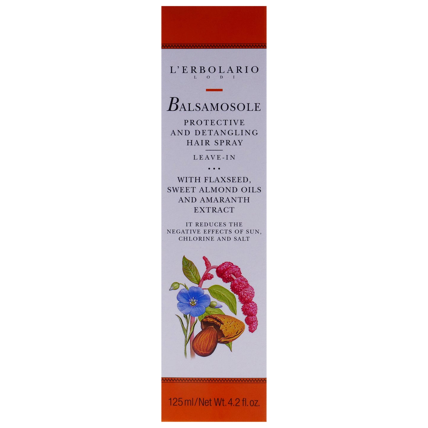 Balsamosole Protective and Detangling Hair Spray Leave-In by LErbolario for Women - 4.2 oz Hair Spray