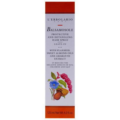 Balsamosole Protective and Detangling Hair Spray Leave-In by LErbolario for Women - 4.2 oz Hair Spray