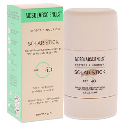 Mineral Tinted Solar Stick SPF 40 by MDSolarSciences for Unisex - 0.6 oz Sunscreen