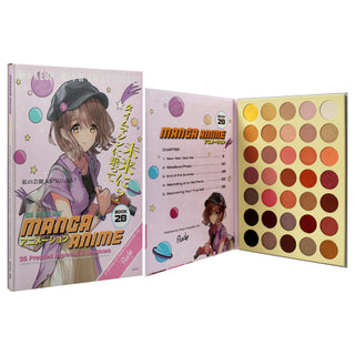 Manga Anime 35 Pressed Pigment and Shadow Book 2B by Rude Cosmetics for Women - 1.34 oz Eye Shadow