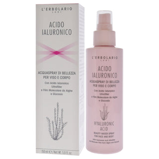 Hyaluronic Acid Beauty Water Spray for Face and Body by LErbolario for Unisex - 5 oz Body Spray