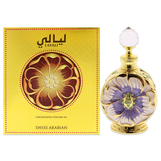 Layali by Swiss Arabian for Women - 0.5 oz Parfum Oil