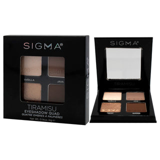 Eyeshadow Quad - Tiramisu by SIGMA for Women - 0.14 oz Eye Shadow