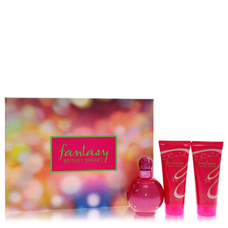 Fantasy by Britney Spears Gift Set - 3.3 oz Eau De Parfum Spray + 3.3 oz Body Souffle + 3.3 oz Shower Gel