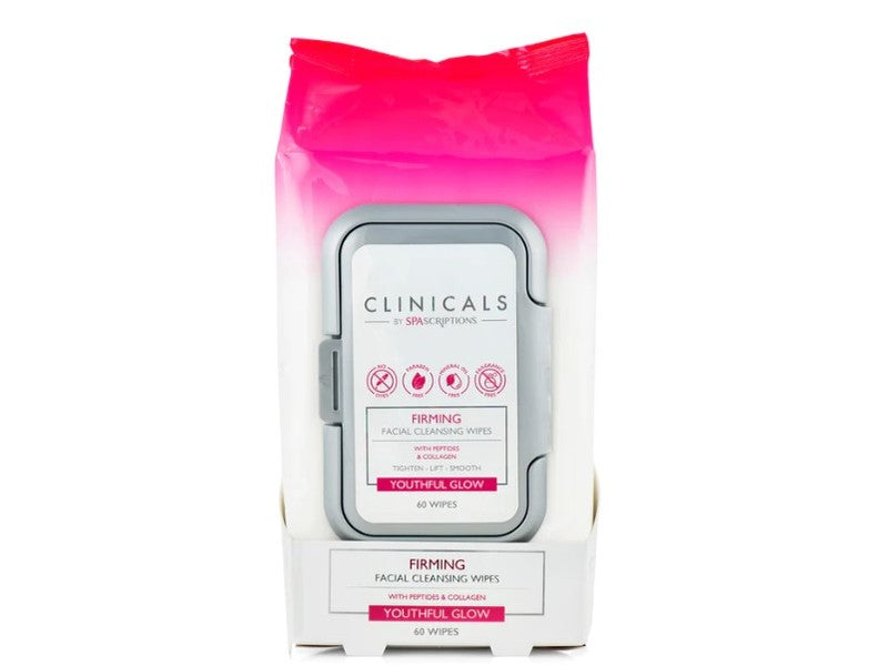 Spa Scriptions Clinicals Firming Facial Wipes 60 Wipes