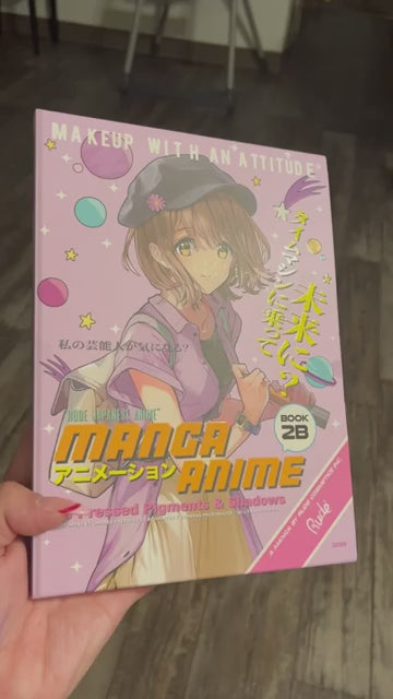 Manga Anime 35 Pressed Pigment and Shadow Book 2B by Rude Cosmetics for Women - 1.34 oz Eye Shadow