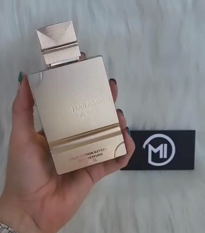 Al Haramain Amber Oud Gold Edition Extreme by Al Haramain Gift Set - 6.7 Pure Perfume Spray + 0.34 oz Refillable Spray