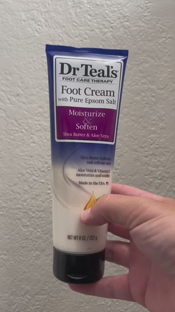 Dr Teal's Pure Epsom Salt Foot Cream by Dr Teal's Pure Epsom Salt Foot Cream with Shea Butter & Aloe Vera & Vitamin E